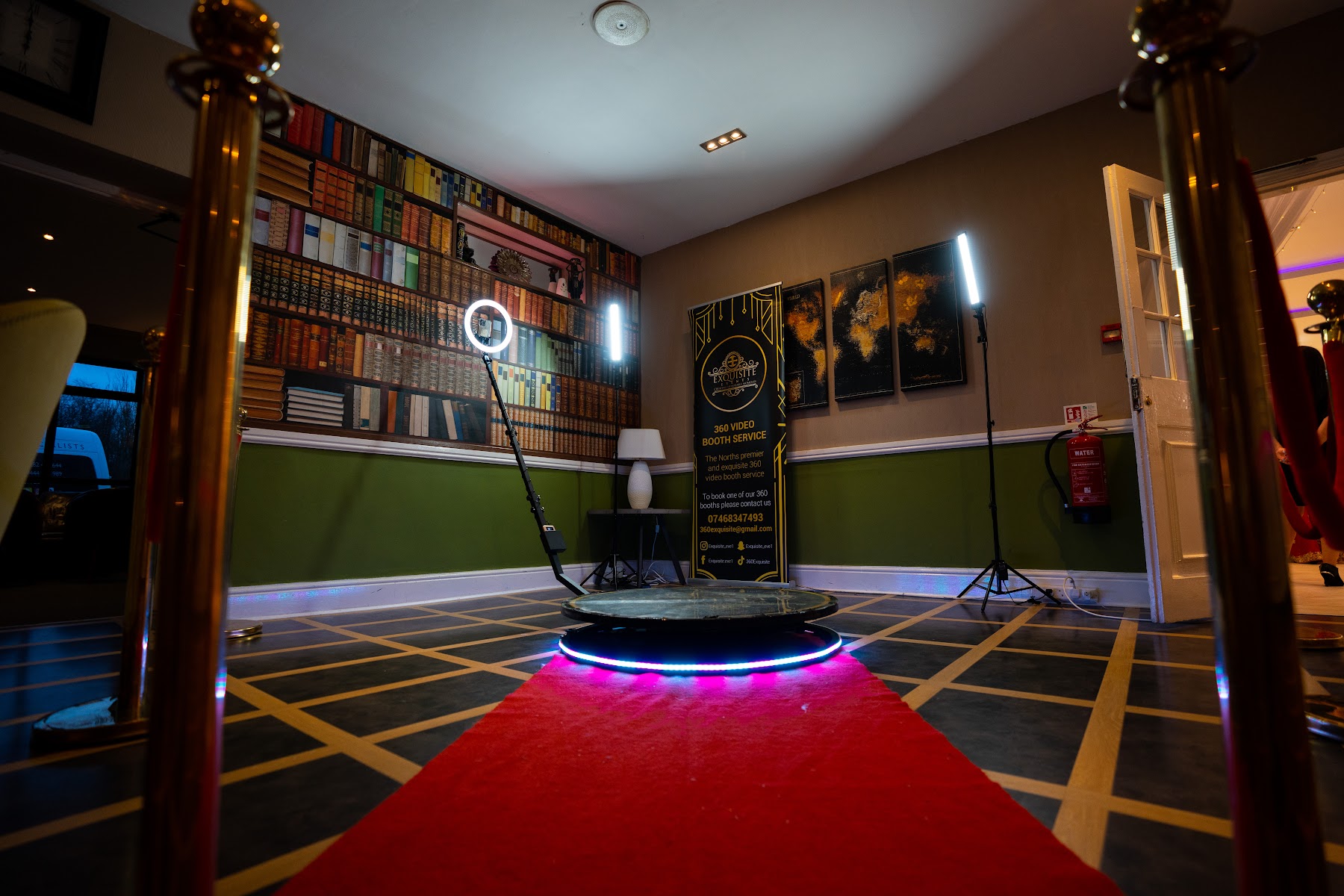 Exquisite Events 360 (Selfie Booth, 360 Booth, Indoor Fireworks, Low Fog Machine, Dutch Pancakes & Waffle Sticks)