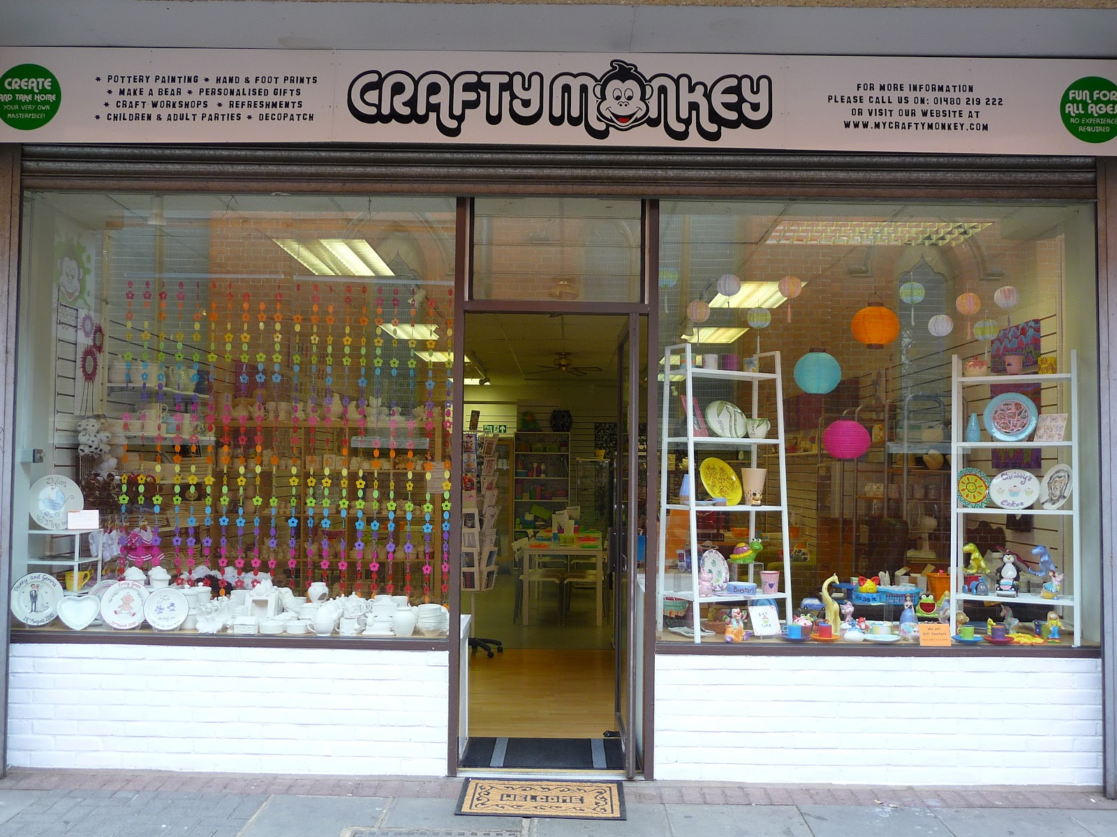 Crafty Monkey Pottery Painting Studio