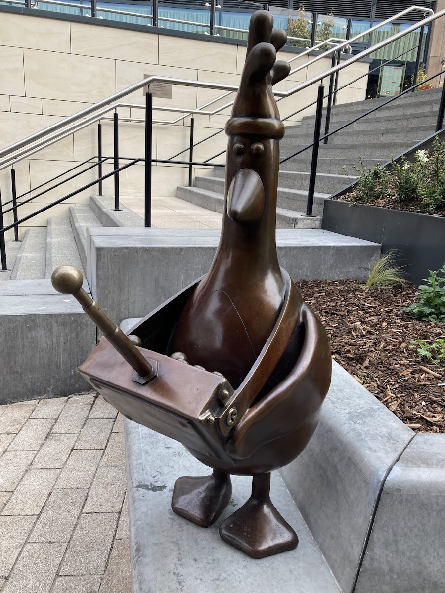 Feathers McGraw statue