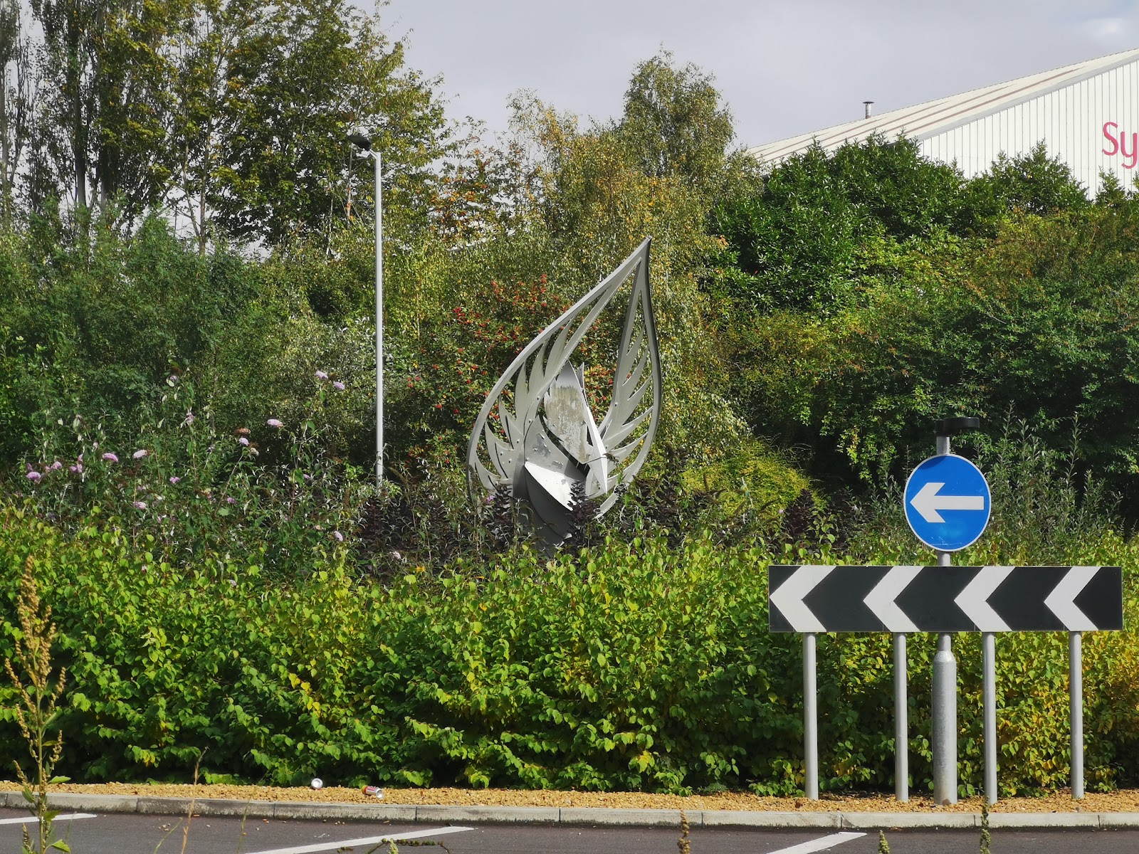 Steel Phoenix Sculpture
