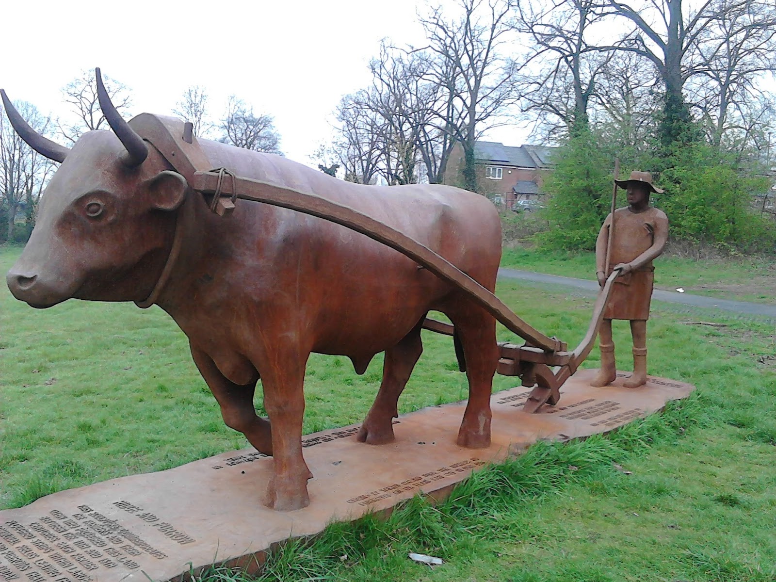 Public art - The Ploughman and Ox statue