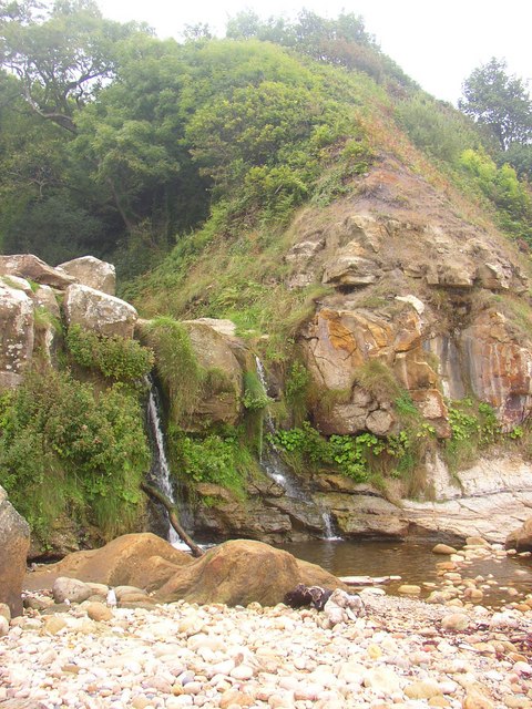 Hayburn Wyke waterfall