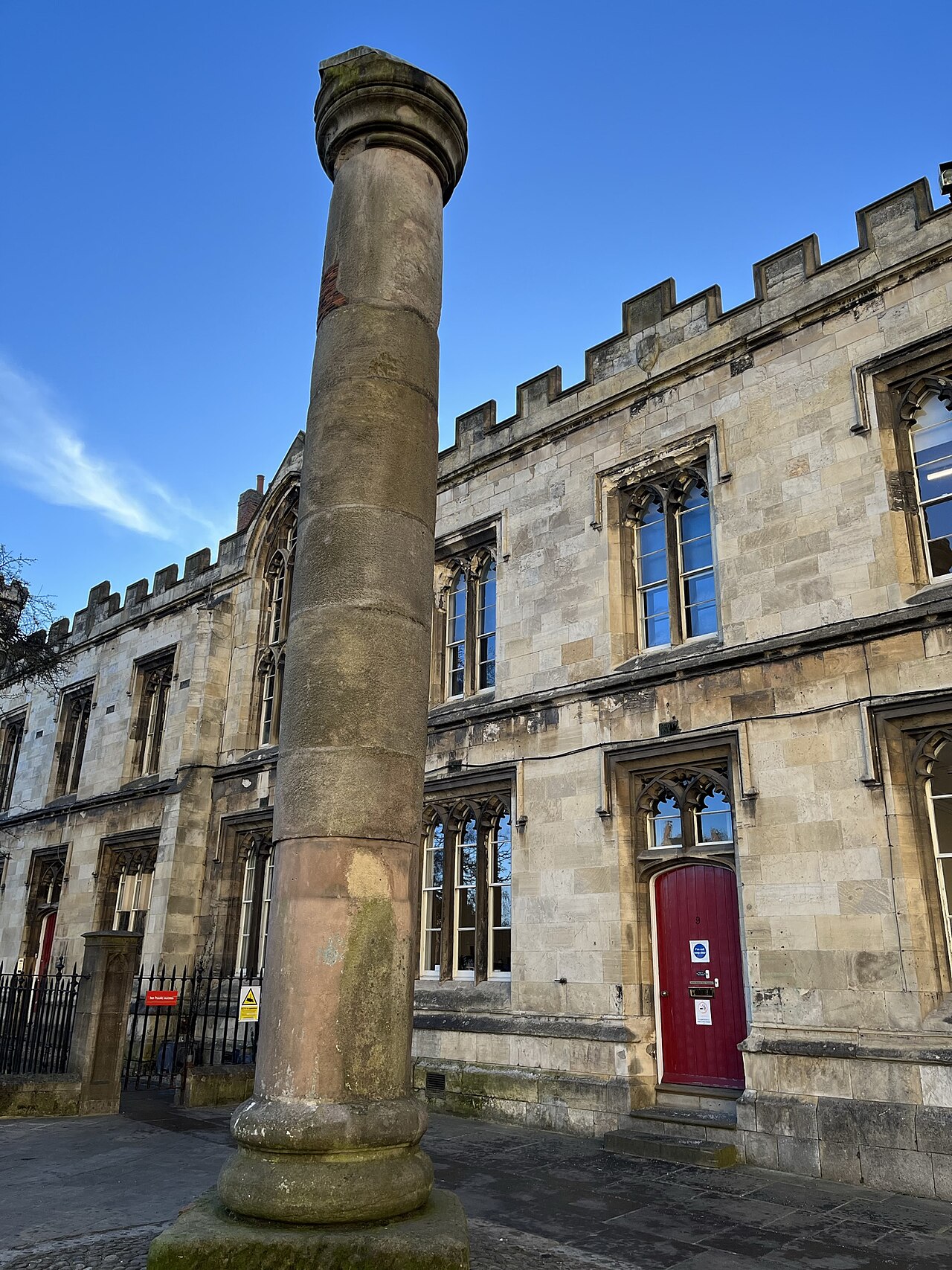 Roman column in Minster Yard