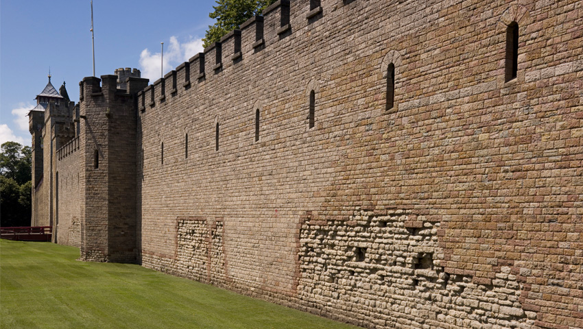 Cardiff Castle Walls