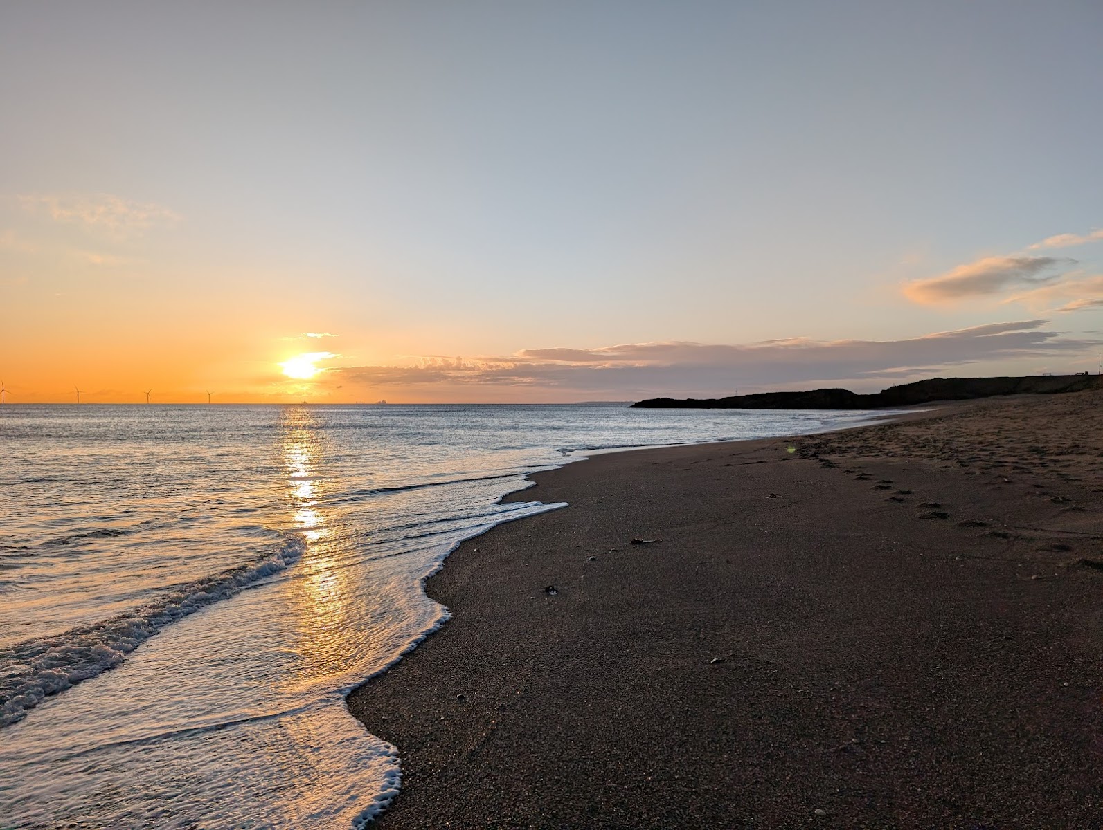 Newbiggin by the sea beach