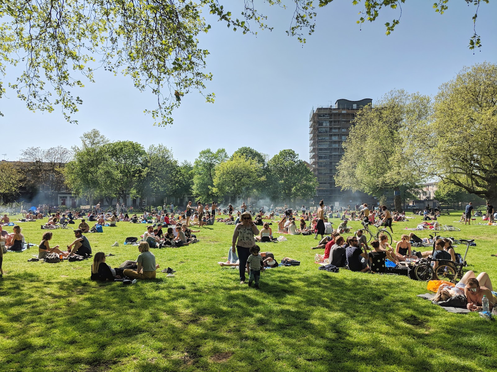 London Fields Hackney Picnic Field