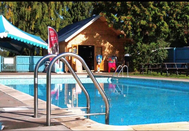 Heated Outdoor Swimming Pool at Lower Lacon Caravan Park (Customers Only)