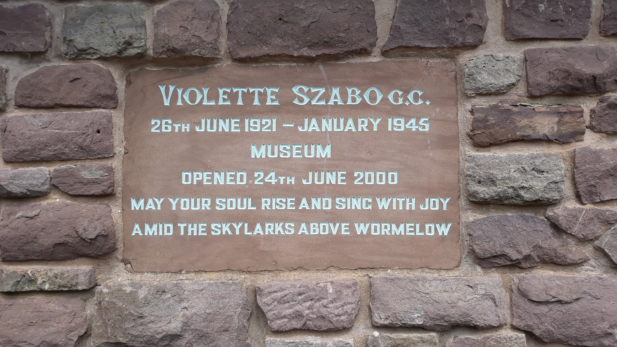 Violette Szabo GC Museum