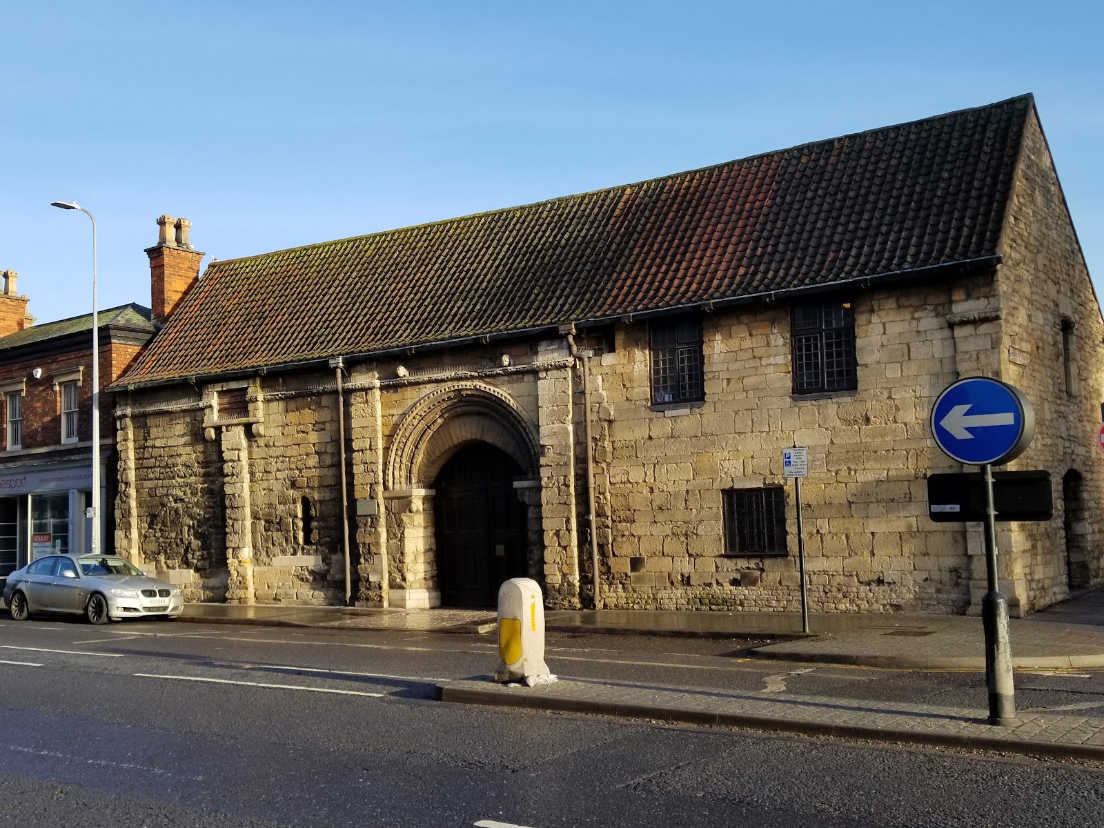 St Mary's Guildhall - Display remains Roman road